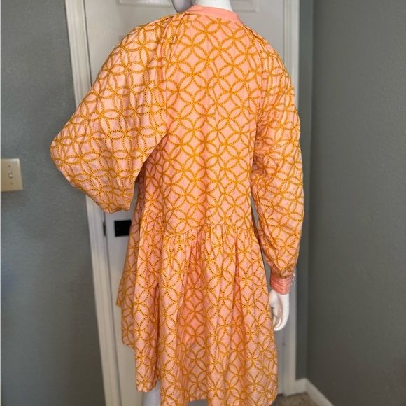 Roill Women A-Line Lace Loose. Baroque Button Down Long Sleeve Dressss.  #119 - Picture 9 of 14